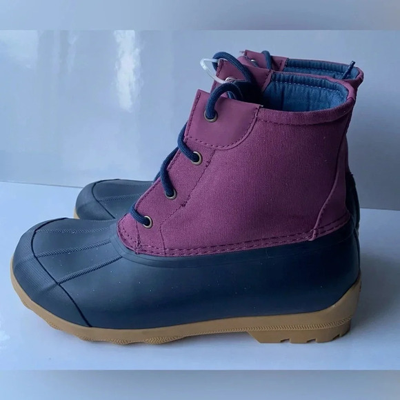 New Sperry “port boot” girls duck puddle jumpers boots Sz  6M - Picture 3 of 8